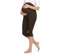 Merry Style Legging 3/4 Grossesse Maternité Tenue Sport Femme MS10-298 (Marron, S)