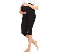 Merry Style Legging 3/4 Grossesse Maternité Tenue Sport Femme MS10-298 (Noir, 3XL)
