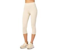 Merry Style Legging 3/4 Tenue Sport Femme MS10-144 (Ecru, XL)