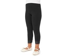 Merry Style Legging ¾ Capri avec Dentelle pour Enfant Fille Cotton vêtements de Base MS10-228