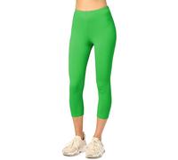 Merry Style Legging Coton Femme Confortable Souple Extensible 3/4 Legging Femme Court Tous Les Jours ou détente à la Maison Vêtements pour Femmes MS10-199 (Vert,L)