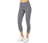 Merry Style Legging coton femme Confortable Souple Extensible 3/4 Legging femme court Tous les jours ou détente à la maison Vêtements pour femmes MS10-199 (Gris, 3XL)