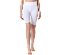 Merry Style Legging Court Femme MS10-219(Blanc,XS)