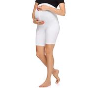 Merry Style Legging Court Grossesse Maternité Tenue Sport Femme MS10-299 (Blanc, L)