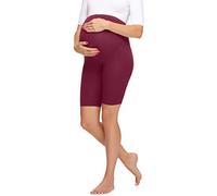 Merry Style Legging Court Grossesse Maternité Tenue Sport Femme MS10-299 (Bordeaux, XXL)