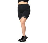 Merry Style Legging Courts Femme Grande Taille en Viscose avec Dentelle MS10-453 (Noir, 5XL)