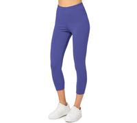 Merry Style Legging coton femme Confortable Souple Extensible 3/4 Legging femme court Tous les jours ou détente à la maison Vêtements pour femmes MS10-199 (Cobalt,S)