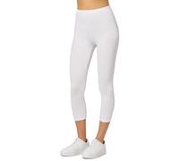 Merry Style Legging Femme 3/4 Pantalon Coton XL Blanc MS10-199