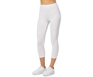 Merry Style Legging Femme 3/4 Pantalon Coton XS Blanc MS10-199
