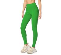 Merry Style Legging Femme Confortables et Extensibles Legging Sport Femme Coton Naturel Respirant Parfait pour Yoga Pilates Fitness Tenue de Sport MS10-198 (Vert,L)