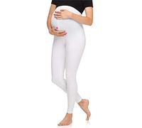 Merry Style Legging Long Grossesse Maternité Tenue Sport Femme MS10-297 (Blanc, M)