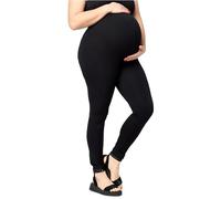 Merry Style Legging Longs de Maternité Femme Grande Taille en Viscose MS10-460 (Noir, 7XL)