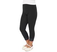 Merry Style Leggings 3/4 pour Filles en Viscose avec Dentelle, Confortables Shorts Filles MS10-293 (Noir,158 cm)