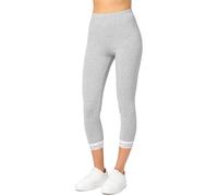 Merry Style Leggings Femme 3/4 Capri Legging Opaques en Viscose avec Dentelle MS10-290 (Mélange, 3XL)