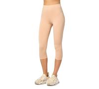 Merry Style Leggings Femme 3/4 Confortable Viscose Pantacourt Femme Tenue Sport Femme Short Cycliste MS10-144 (Nude, M)