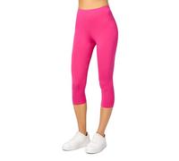 Merry Style Leggings Femme 3/4 Confortable Viscose Pantacourt Femme Tenue Sport Femme Short Cycliste MS10-144 (Rose, XS)