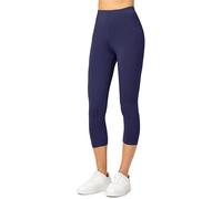 Merry Style Leggings Femme 3/4 Confortable Viscose Pantacourt Femme Tenue Sport Femme Short Cycliste MS10-144 (Bleu Marine, XS)