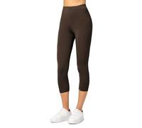 Merry Style Leggings Femme 3/4 Confortable Viscose Pantacourt Femme Tenue Sport Femme Short Cycliste MS10-144 (Marron, L)