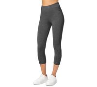 Merry Style Leggings Femme 3/4 Confortable Viscose Pantacourt Femme Tenue Sport Femme Short Cycliste MS10-144 (Mélange foncé, M)