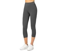 Merry Style Leggings Femme 3/4 Confortable Viscose Pantacourt Femme Tenue Sport Femme Short Cycliste MS10-144 (Graphite, XXL)