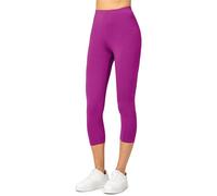 Merry Style Leggings Femme 3/4 Confortable Viscose Pantacourt Femme Tenue Sport Femme Short Cycliste MS10-144 (Fuchsia, S)