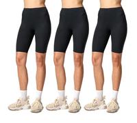 Merry Style Leggings Femme Court Tenue Sport Short MS10-145 (Noir/Noir/Noir, XXL)