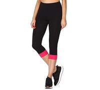 Merry Style Leggings Femme MS10-379 (Noir/Amarante, S)