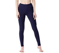 Merry Style Leggings Longs en Coton pour Femmes Confortables avec Large Ceinture MS10-429 (Bleu Marine, XXL)