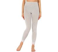 Merry Style Leggings pour femmes 7/8 Confortables avec dentelle en viscose MS10-342 (Mélange,XL)