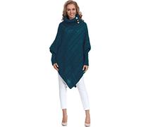 Merry Style Poncho Vêtement Femme C46l4 (Vert Sombre, One size)