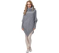 Merry Style Poncho Vêtement Femme M83N4 (Melange/Gris, One size)