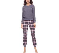 Merry Style Pyjama Femme MS10-268 (Mélange Foncé/Bourgogne, M)
