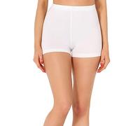 Merry Style Short Cycliste Hotpants Legging Court en Viscose Femme MS10-391 (Blanc, M)