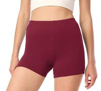 Merry Style Short Cycliste Hotpants Legging Court en Viscose Femme MS10-391 (Bordeaux, XL)