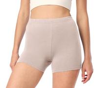 Merry Style Short Cycliste Hotpants Legging Court en Viscose Femme MS10-391 (Caffe Latte, L)