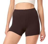 Merry Style Short Cycliste Hotpants Legging Court en Viscose Femme MS10-391 (Marron, 3XL)