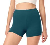 Merry Style Short Cycliste Hotpants Legging Court en Viscose Femme MS10-391 (Vert Émeraude, 3XL)