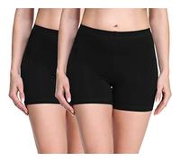 Merry Style Short Cycliste Hotpants Legging Court Femme 2Pack MS10-283(2Pack Noir/Noir,XL)