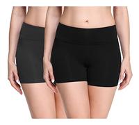 Merry Style Short Cycliste Hotpants Legging Court Femme 2Pack MS10-284(2Pack Noir/Graphite,XS)