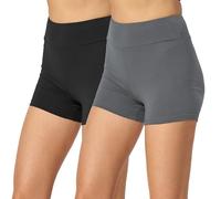 Merry Style Short Femme 2Pack MS10-359 (2Pack Noir/Gris, XXL)