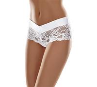 Merry Style Slip Culotte sous-vêtement Femme MSGAB155 (Blanc, 38 (Taille du producteur: S))