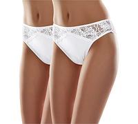 Merry Style String Culotte Slip sous-vêtement Femme MSGAB45 (Blanc (2Pack), 40 (Taille du producteur: M))