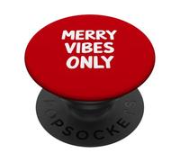 Merry Vibes est Le Seul modèle Vintage Correspondant à la Famille du Père Noël PopSockets PopGrip Adhésif