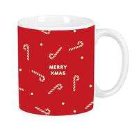 Merry Xmas Candies - Grande Tasse en céramique, Solide, légère, Durable, de Haute qualité, 350 ML, 8 x 9,5 cm