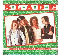 MERRY XMAS EVERYBODY 7" (45) UK POLYDOR 1973 RED/BLACK PLASTIC LABEL DESIGN B/W DON'T BLAME ME (2058422)