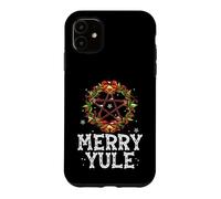 Merry Yule - Winter Solstice - Holly Pentagram - Gift Coque pour iPhone 11