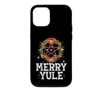 Merry Yule - Winter Solstice - Holly Pentagram - Gift Coque pour iPhone 12/12 Pro