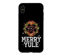 Merry Yule - Winter Solstice - Holly Pentagram - Gift Coque pour iPhone XS Max