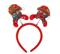 MerryChristmas Bandeau pour tous les âges Thème de Noël Serre-tête en peluche Accessoires de scène Accessoires de cheveux Ornement de cheveux Fournitures de fête Décorations de Noël Bandeau à cheveux