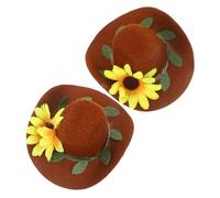 MERRYHAPY 10 Pièces décoration de fête Chapeau de Cowboy de vin Chapeau de fête Mexicain Bonnet Noel Bonnet de Noel Costumes de Couples Tenues de Couple Jolis Manchons de Bouteille